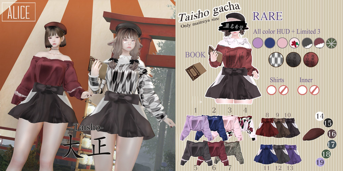 ALICE* -Taisho- kimono hakama skirt 9