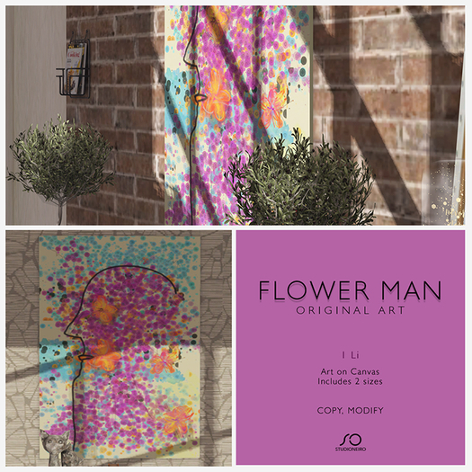 :studiOneiro: Canvas art: Flower man