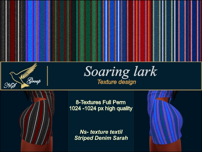 Ns- texture textil Striped Denim Sarah
