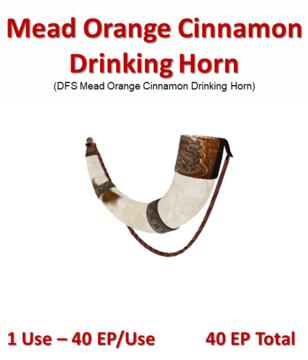 DFS Mead Orange Cinnamon Drinking  Horn (Texture)