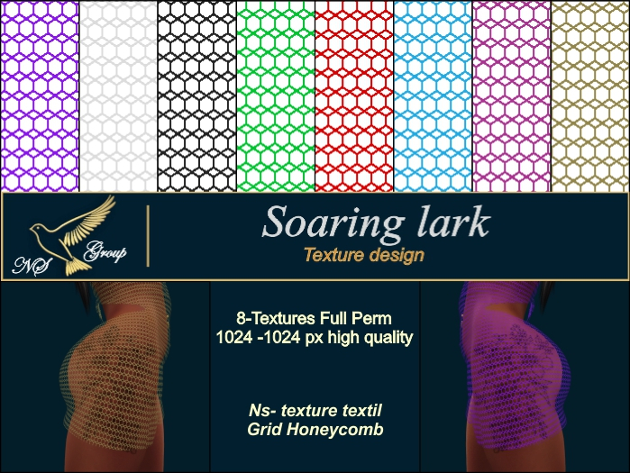 Ns- texture textil Grid Honeycomb