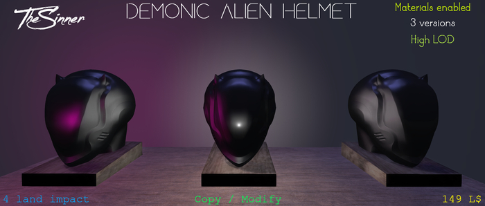 Demonic Alien Helmet