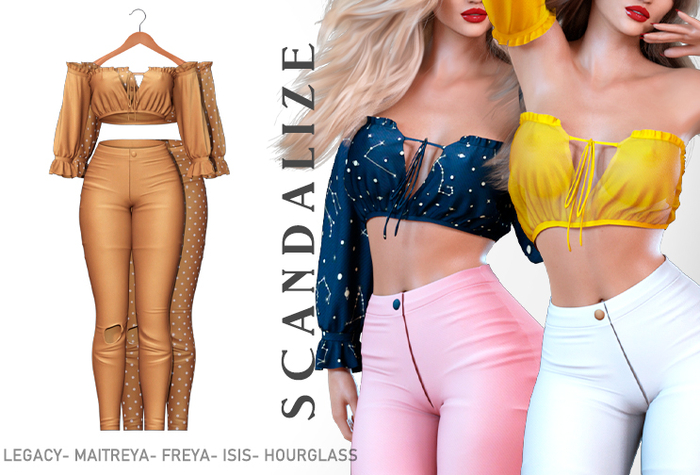 SCANDALIZE. Pauline. Gold