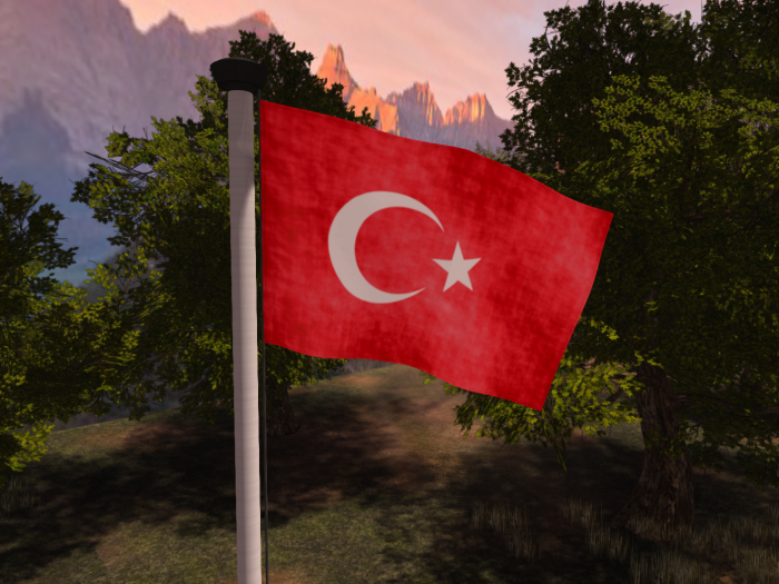 Happy Flag - Turkey (animated)