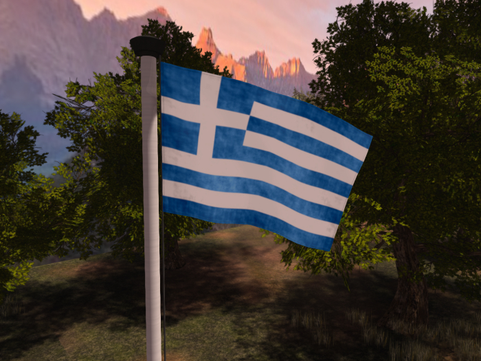 Happy Flag - Greece (animated)