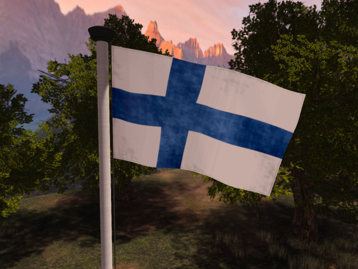 Happy Flag - Finland (animated)