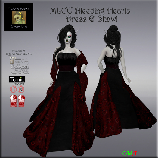 MLCC Bleeding Hearts Dress & Shawl Box