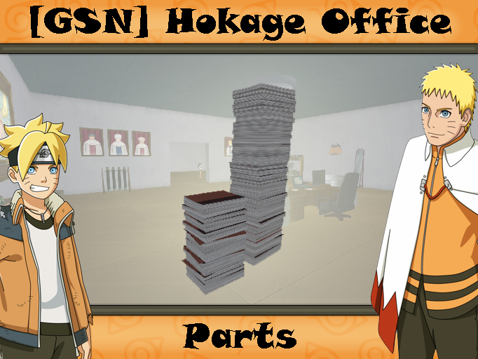 [GSN] Hokage Office Parts - Piles Of Papers