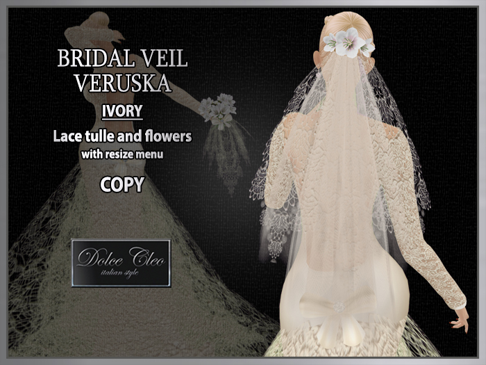 BRIDE VEIL ♥ VERUSKA (IVORY) [DEMO]