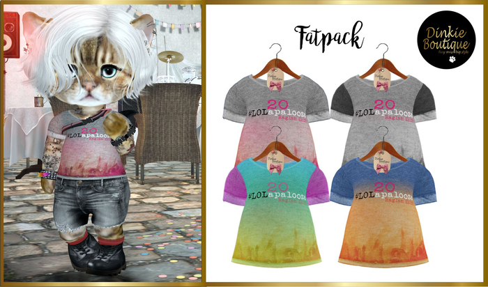 *DB* DINKIES LOLLAPALOOZA TEE* FATPACK