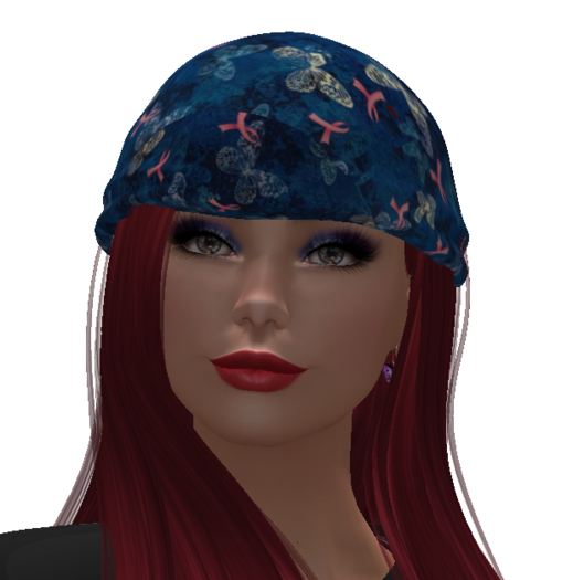 MSACS Ribbons and Butterflies Head Bandana