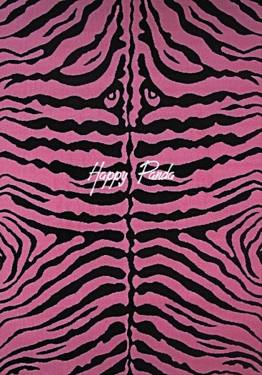 [Happy Panda] Area Rug (boxed)- Pink Zebra *Sale*