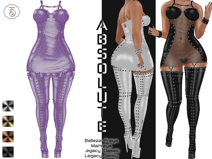 D-Tori *Absolute* Mauve Latex Set (L,M,F) Add Me