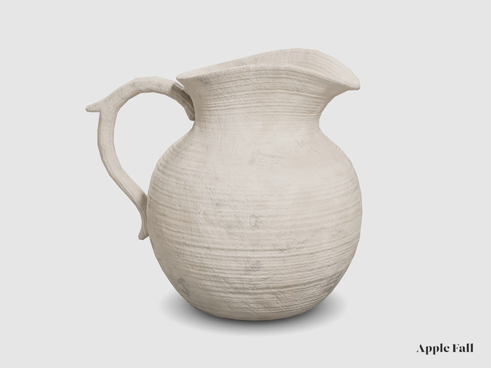 Apple Fall Stoneware Pitcher - Cream (Box)