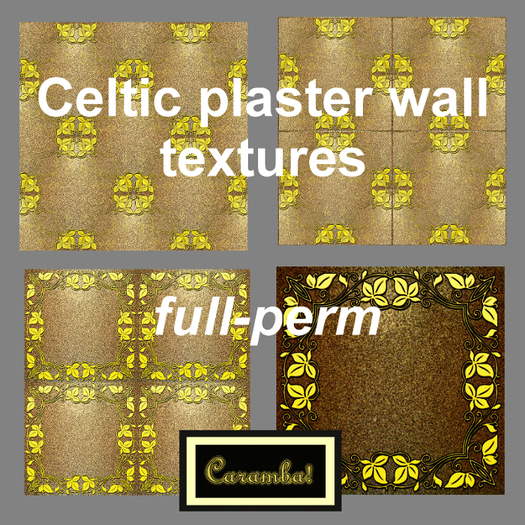 Celtic plaster wall textures