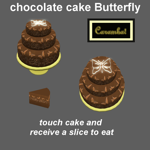 chocolate cake Butterfly