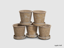 Apple Fall Stacked Herb Pots - Clay