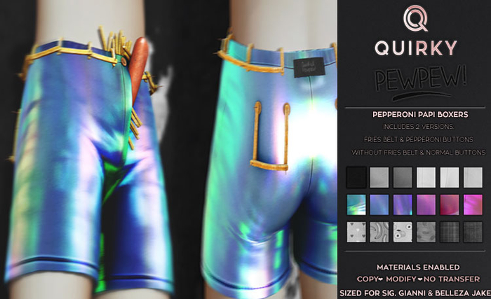 .Quirky. & Pewpew! Pepperoni Papi Boxers - Holo Pack