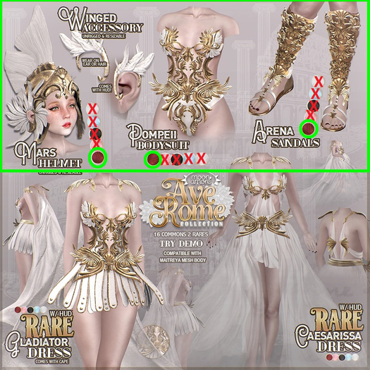 :Moon Amore: Ave Rome / BLOOD SET (4 Items) - BOXED