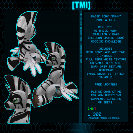 =[TMI]= Magik Pony Punk Mane & Tail