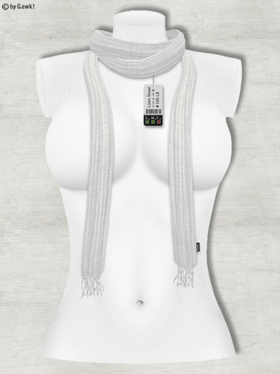 Gawk! Linen Shawl - WHITE -