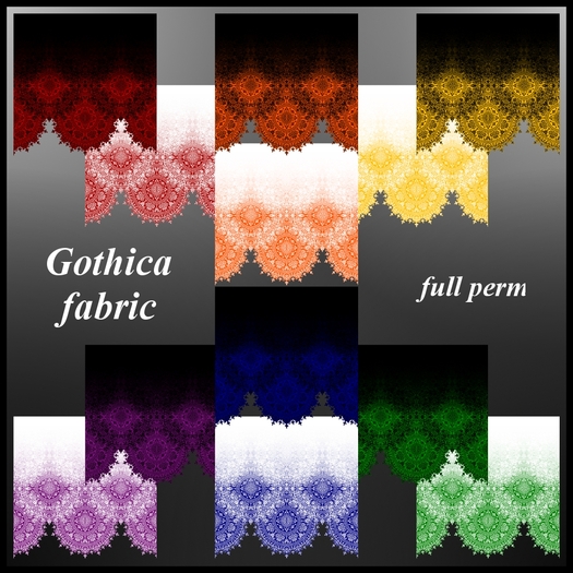 Eternal Creativity ~ Gothica fabric pack 1