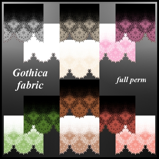 Eternal Creativity ~ Gothica fabric pack 2