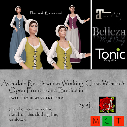 Avondale Open Front-Laced Bodice (Boxed) - ADD ME