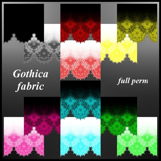 Eternal Creativity ~ Gothica fabric pack 3