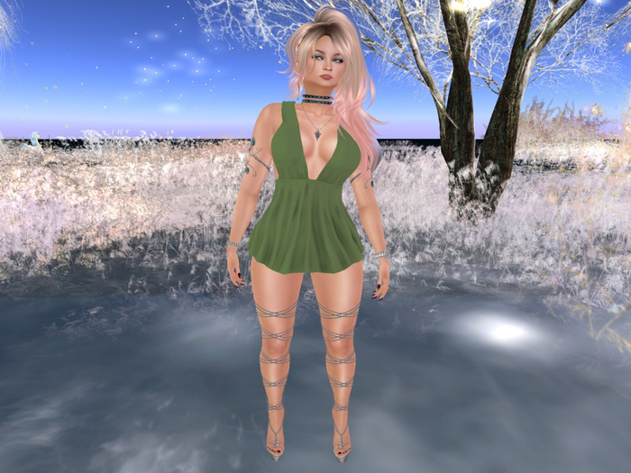 *Promo* Para's Babydoll dress for Maitreya - Olive Green