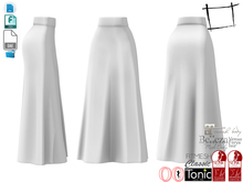 Dae Obj FBX For Fashion Essentials Long Skirt With Thick Belt Line Slink, Maitreya, Belleza, Tonic