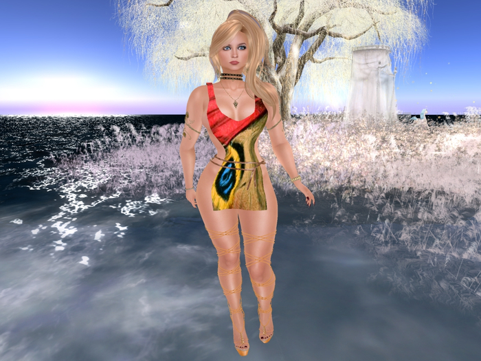 Para's Open tunic for Maitreya - Butterfly12 w/SpecialDark