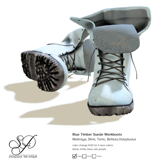 Snowpaws - Timber Work Boots - Blue