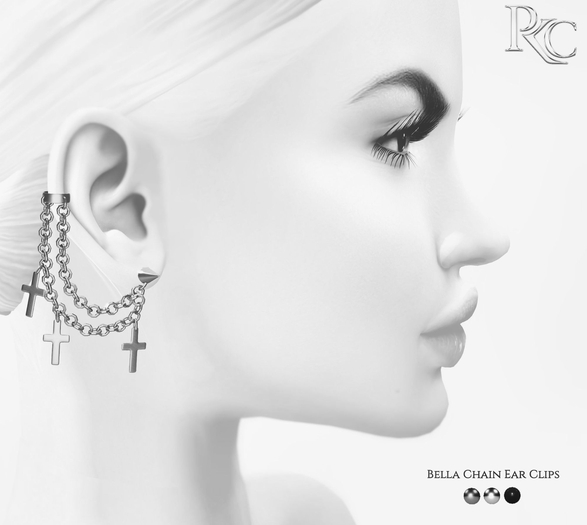 *PKC* Bella Chain Ear Clips DEMO