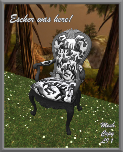 "Escher was here!" Vict. Mesh Chair