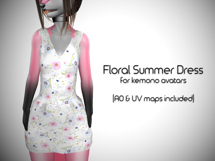 LMF Kemono Floral Summer Dress