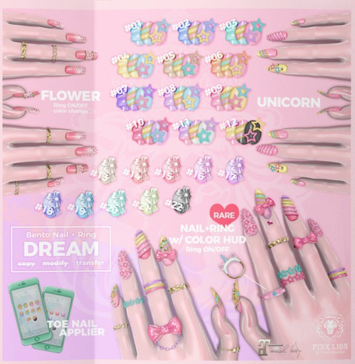 *PL* dream // FLOWER // toe nail app (BOX)