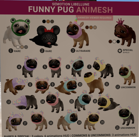 SEmotion Libellune Funny Pug #2 RARE