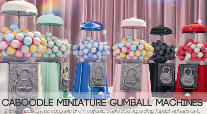 Caboodle - Miniature Gumball Machines - Fatpack
