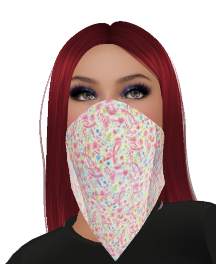 MSACS Ribbons and Flowers Bandana Mask