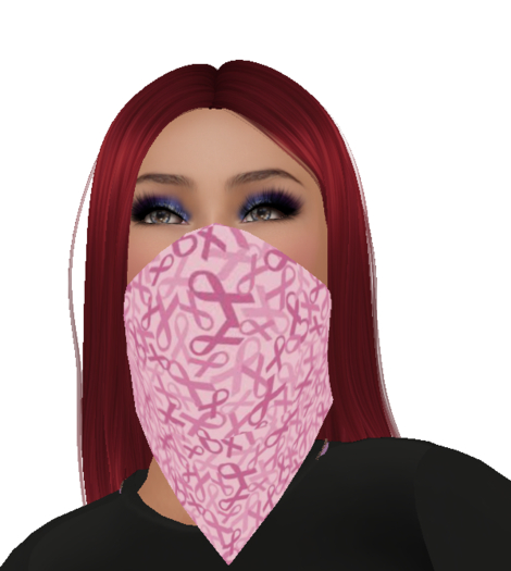 MSACS Pink on Pink Ribbons Bandana Mask