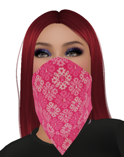 MSACS Hot Pink Ribbons Bandana Mask