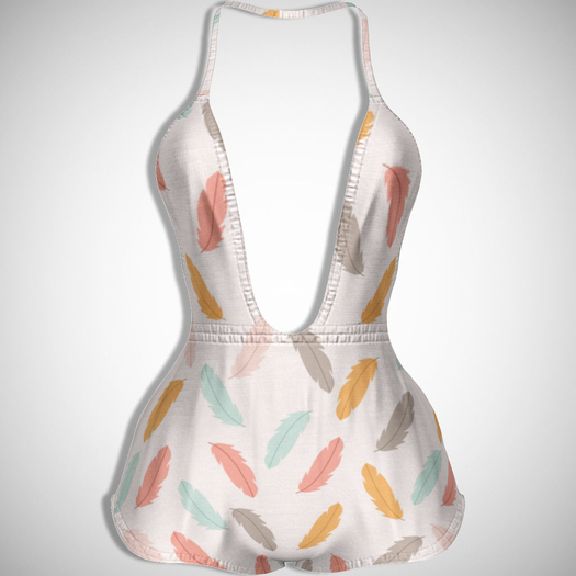 ChicModa // June Romper // FEATHERS