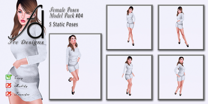 Fre Designs Female Poses Model Pack #004