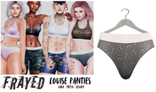 Frayed - Louise Panties - Grey Frenchies