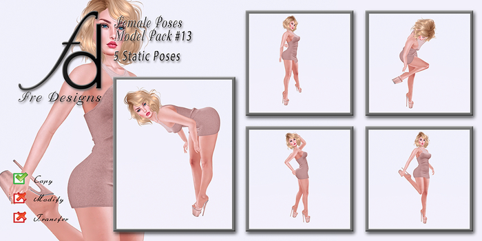 Fre Designs Female Poses Model Pack #013