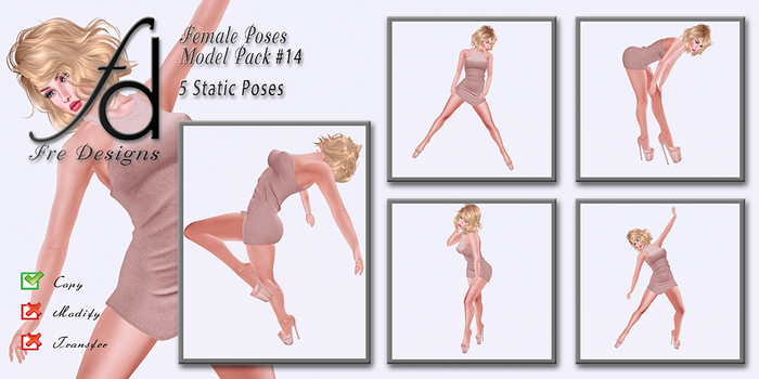 Fre Designs Female Poses Model Pack #014