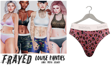 Frayed - Louise Panties - Pink Leo