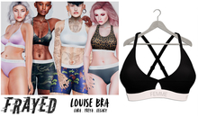 Frayed - Louise Bra - Black