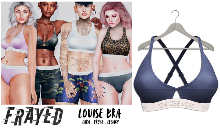 Frayed - Louise Bra - Blue